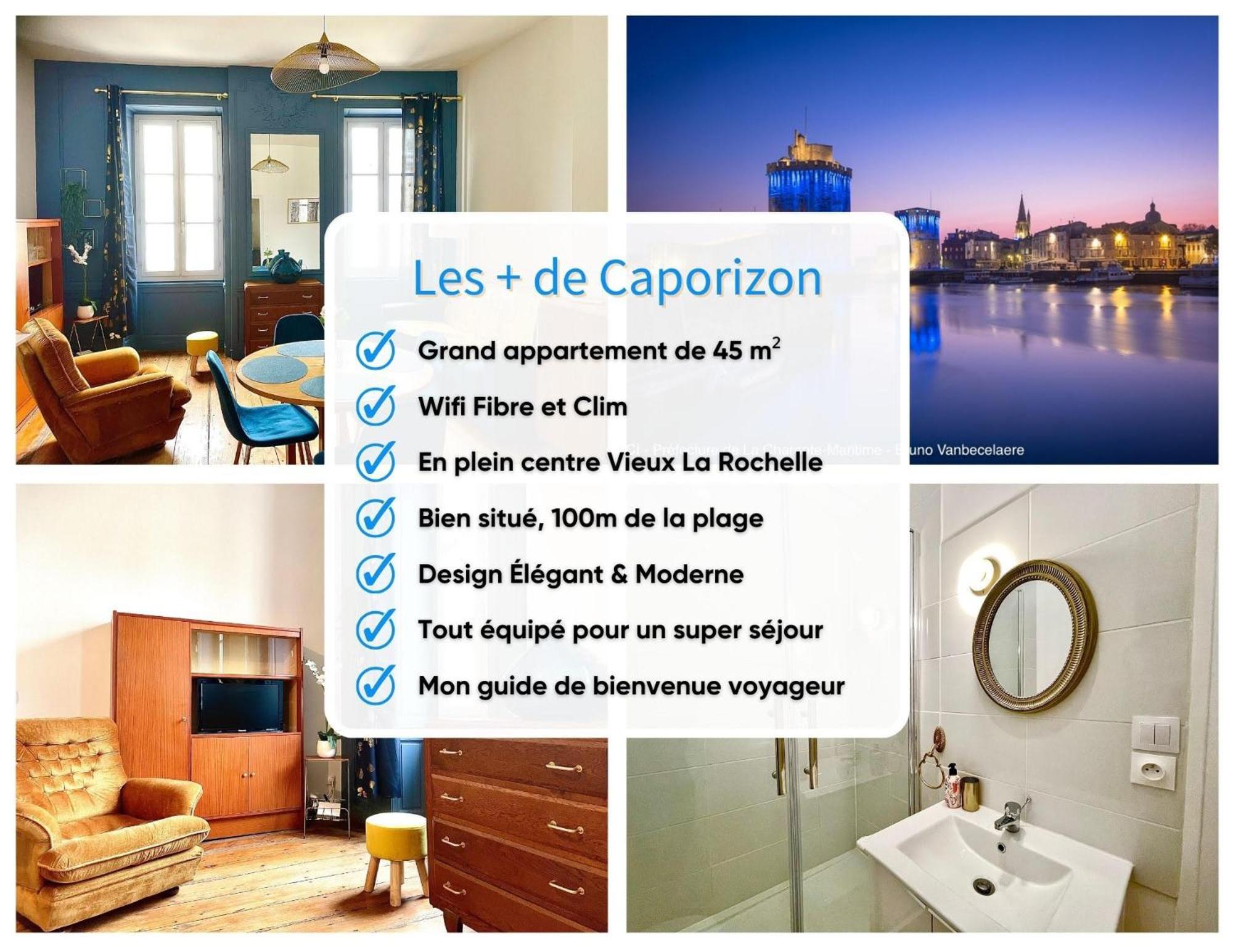 Caporizon-Le Perot-T2 Au Coeur Du Vieux Port 100M Plage 拉罗歇尔 外观 照片